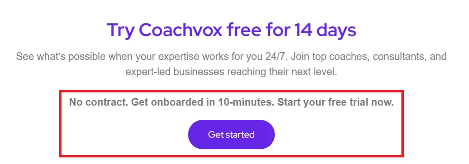 Coachvox AI free trial offer